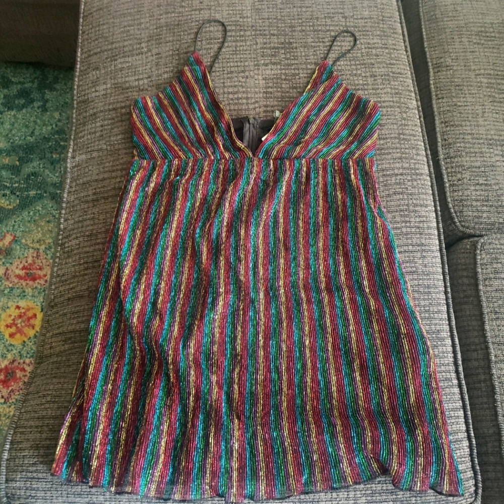 Rainbow mini dress